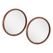 24" Novak Round Mahogany Vanity Mirror - True Walnut - Set of 2, , large image number 1
