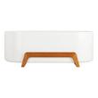 67" Conroy Acrylic Freestanding Tub with Wood Stand - Teak, , large image number 2