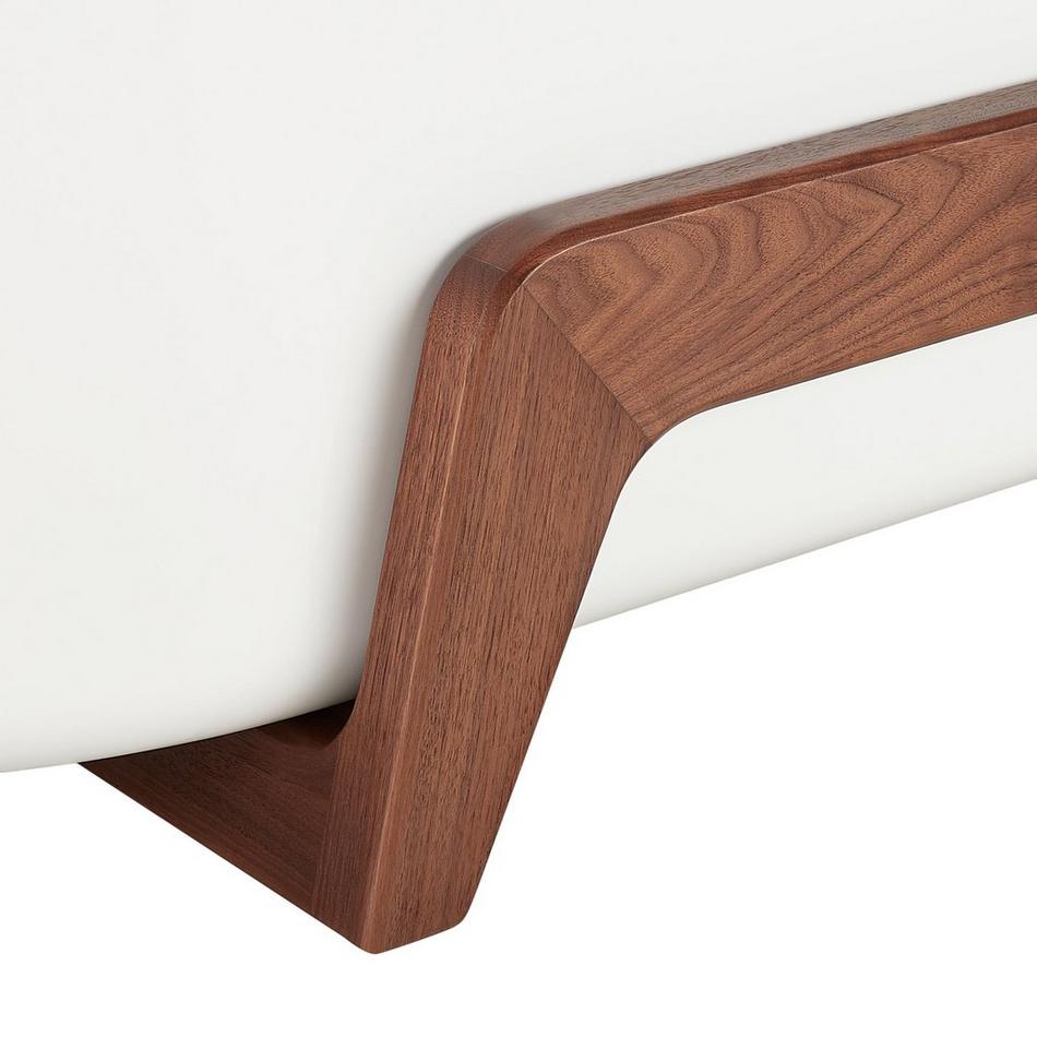 67" Conroy Acrylic Freestanding Tub with Wood Stand - True Walnut, , large image number 5