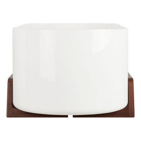 67" Conroy Acrylic Freestanding Tub with Wood Stand