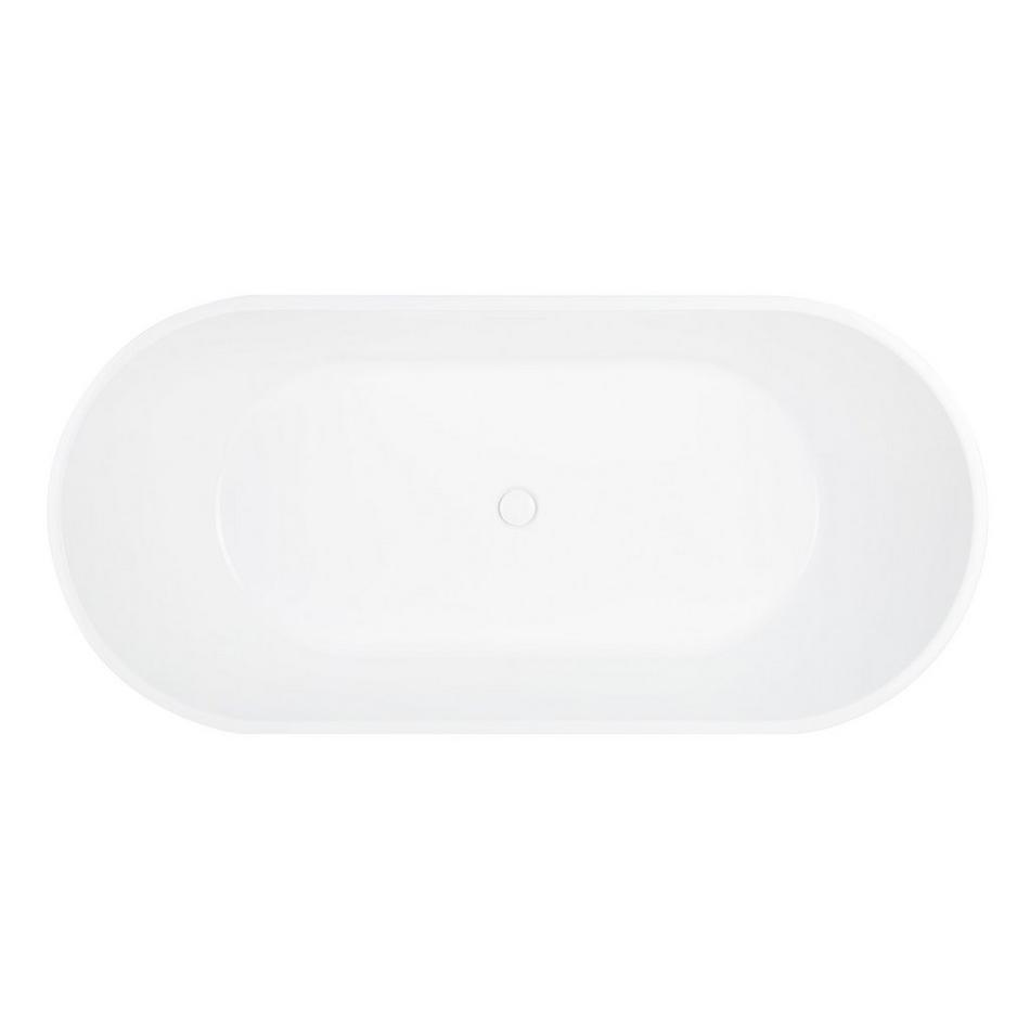 67" Conroy Acrylic Freestanding Tub with Wood Stand - True Walnut, , large image number 4