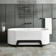 67" Conroy Acrylic Freestanding Tub with Wood Stand, , large image number 0