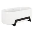 67" Conroy Acrylic Freestanding Tub with Wood Stand, , large image number 1