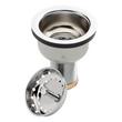 Deep Strainer Basket with Lift Stopper - 3-1/2" - Chrome, , large image number 2
