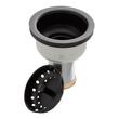 Deep Strainer Basket with Lift Stopper - 3-1/2" - Matte Black, , large image number 2