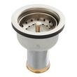 Deep Strainer Basket with Lift Stopper - 3-1/2" - Stainless Steel, , large image number 0