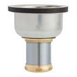 Deep Strainer Basket with Lift Stopper - 3-1/2" - Stainless Steel, , large image number 1