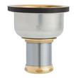 Deep Strainer Basket with Lift Stopper - 3-1/2" - Brushed Gold, , large image number 1