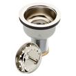 Deep Strainer Basket with Lift Stopper - 3-1/2" - Polished Nickel, , large image number 2