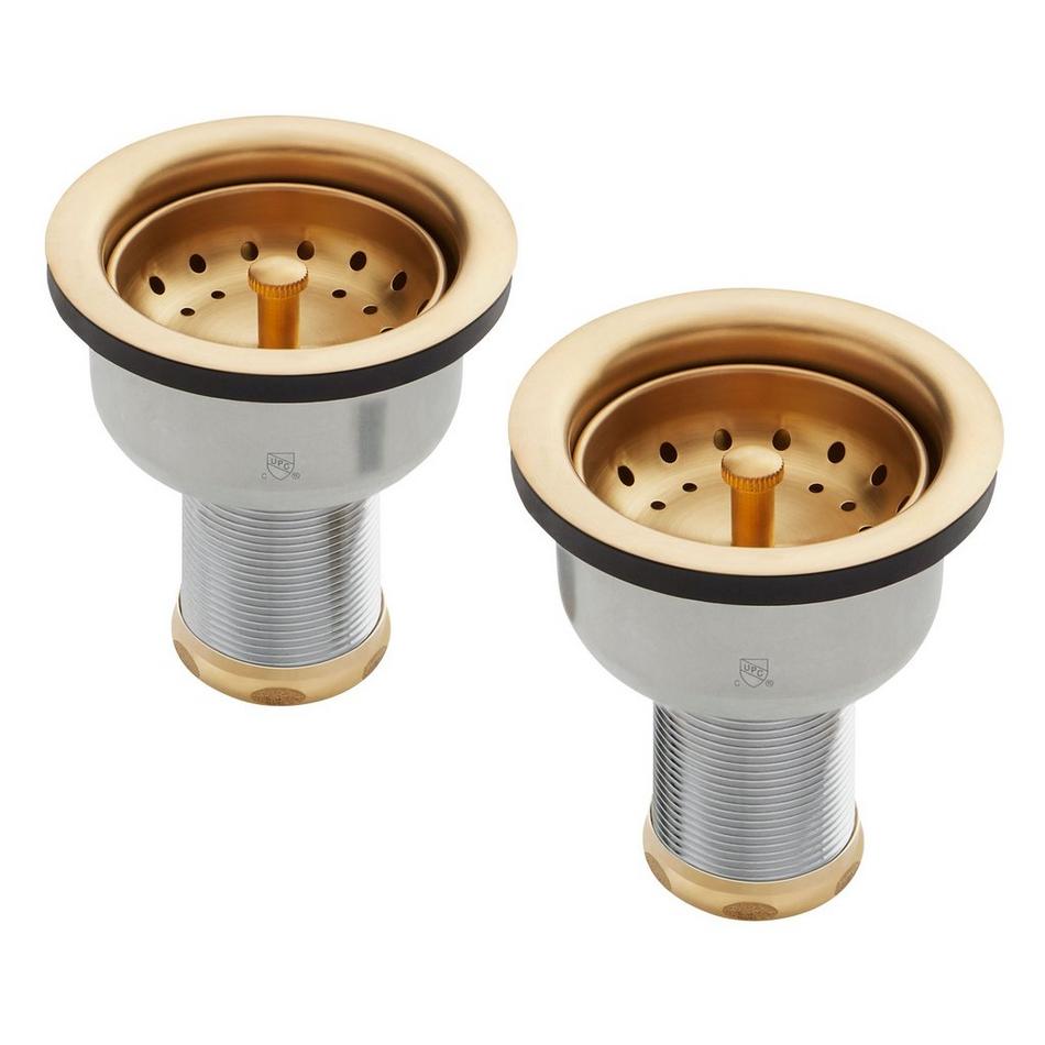 Set of 2 - Deep Strainer Basket with Lift Stopper - 3-1/2", , large image number 1