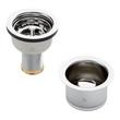 Set - Deep Disposer Flange and Deep Strainer Basket with Lift Stopper - 3-1/2", , large image number 2
