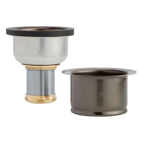 Set - Deep Disposer Flange and Deep Strainer Basket with Lift Stopper - 3-1/2"