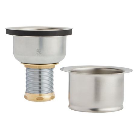 Set - Deep Disposer Flange and Deep Strainer Basket with Lift Stopper - 3-1/2"