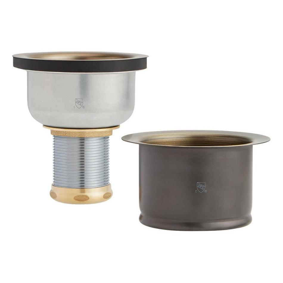 Set - Deep Disposer Flange and Deep Strainer Basket with Lift Stopper - 3-1/2", , large image number 10