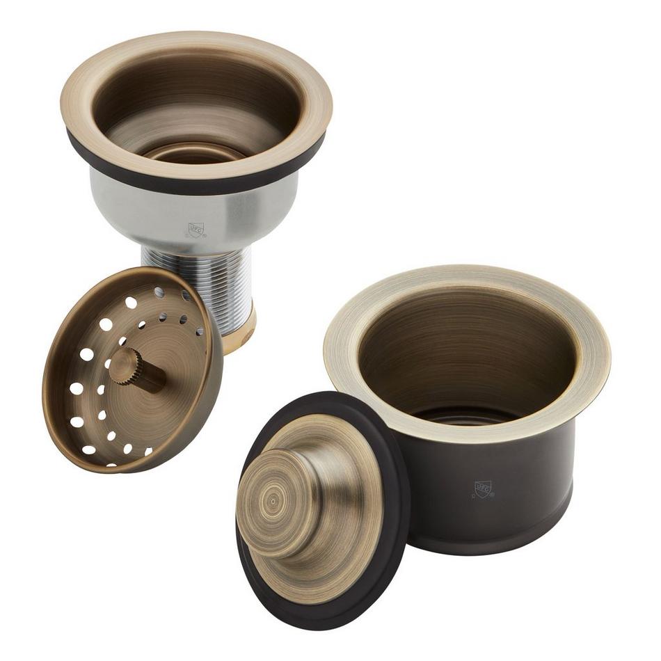 Set - Deep Disposer Flange and Deep Strainer Basket with Lift Stopper - 3-1/2", , large image number 11
