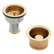 Set - Deep Disposer Flange and Deep Strainer Basket with Lift Stopper - 3-1/2", , large image number 1