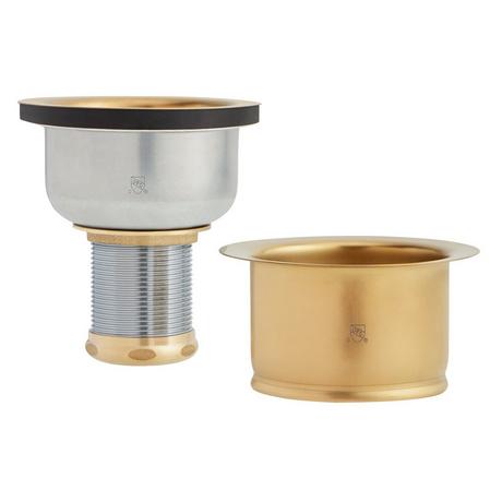 Set - Deep Disposer Flange and Deep Strainer Basket with Lift Stopper - 3-1/2"