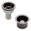 Set - Deep Disposer Flange and Deep Strainer Basket with Lift Stopper - 3-1/2", , large image number 3