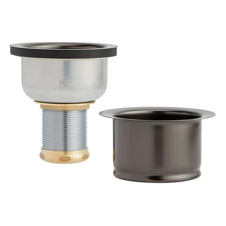 Set - Deep Disposer Flange and Deep Strainer Basket with Lift Stopper - 3-1/2"