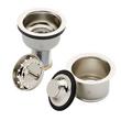 Set - Deep Disposer Flange and Deep Strainer Basket with Lift Stopper - 3-1/2" - Polished Nickel, , large image number 2