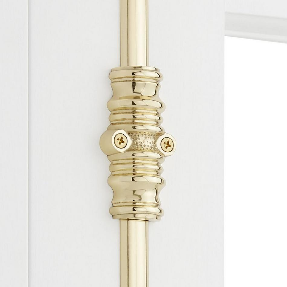 Romlain Brass Window Cremone Bolt - Left Hand - Polished Brass, , large image number 1