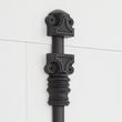 Romlain Brass Door Cremone Bolt - Left Hand - Matte Black, , large image number 2