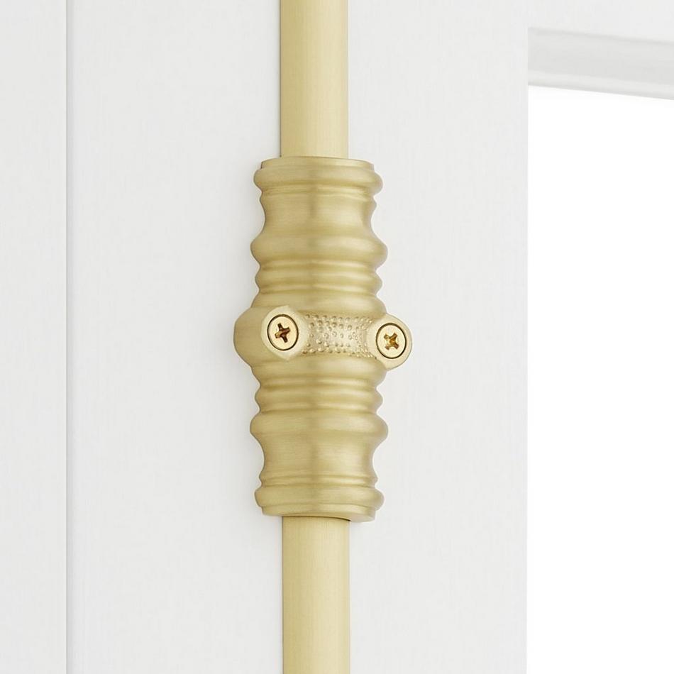 Romlain Brass Door Cremone Bolt - Left Hand - Satin Brass, , large image number 1