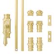 Romlain Brass Door Cremone Bolt - Left Hand - Satin Brass, , large image number 4