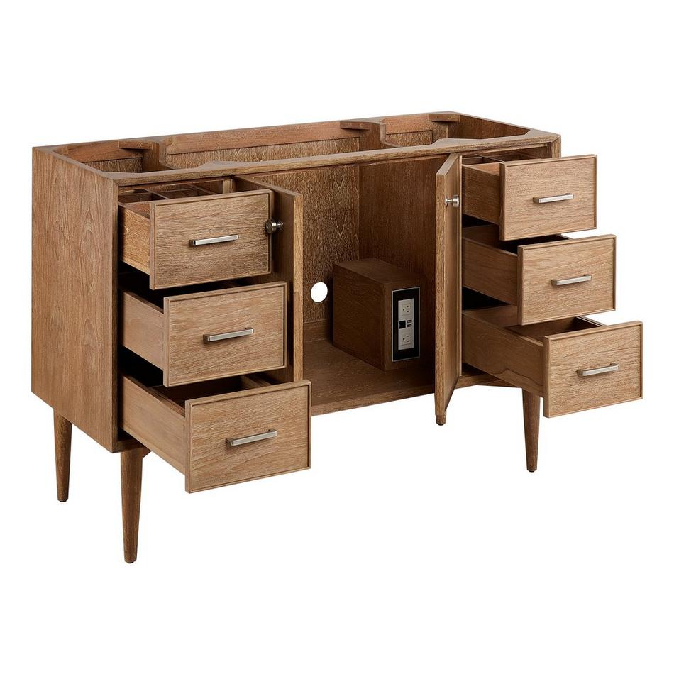 48" Wendolyn Teak Vanity with Rectangular Undermount Sink - Outlet - Washed Teak, , large image number 4