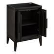 24" Aliso Teak Vanity with Rectangular Undermount Sink - Charred Timber Black, , large image number 4
