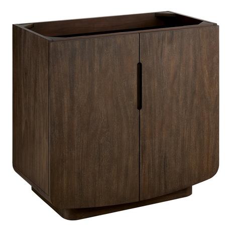 36" Yvon Vanity with Outlet - Deep Taupe - Vanity Cabinet Only
