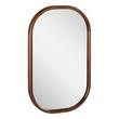 22" x 36" Sylvaine Oval Walnut Vanity Mirror - True Walnut, , large image number 1