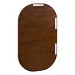 22" x 36" Sylvaine Oval Walnut Vanity Mirror - True Walnut, , large image number 2