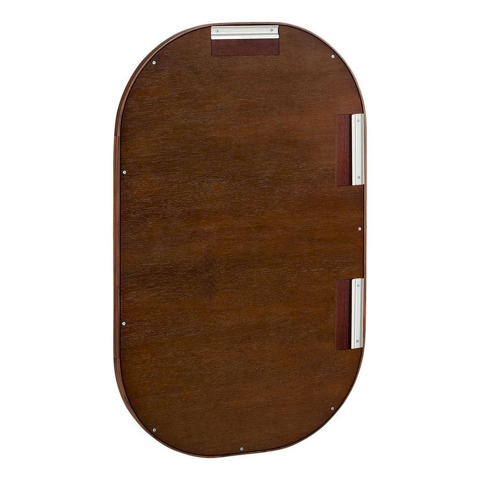 22" x 36" Sylvaine Oval Walnut Vanity Mirror - True Walnut, , large image number 2