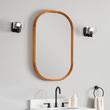 Sylvaine Oval Wood Vanity Mirror, , large image number 2