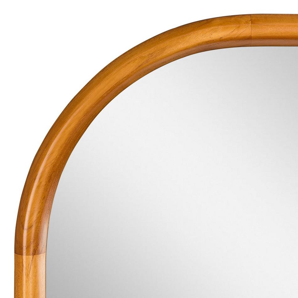 22" x 36" Sylvaine Oval Teak Vanity Mirror - Teak, , large image number 3