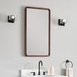 20" x 36" Sylvaine Rounded Rectangle Walnut Vanity Mirror - True Walnut, , large image number 0
