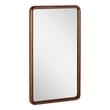 20" x 36" Sylvaine Rounded Rectangle Walnut Vanity Mirror - True Walnut, , large image number 1