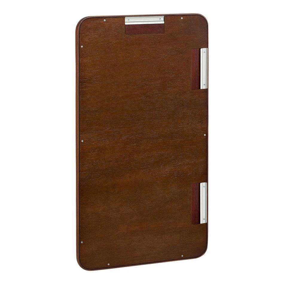 20" x 36" Sylvaine Rounded Rectangle Walnut Vanity Mirror - True Walnut, , large image number 2