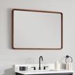 Sylvaine Rounded Rectangle Wood Vanity Mirror, , large image number 1