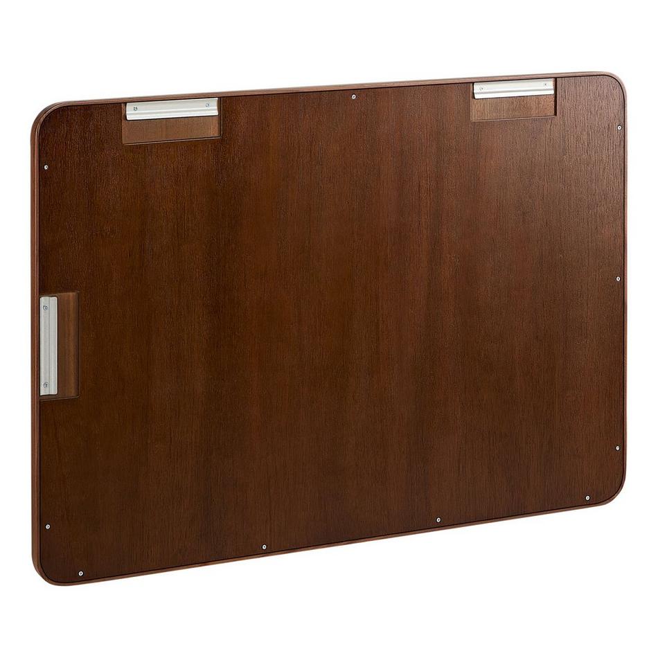 30" x 42" Sylvaine Rounded Rectangle Walnut Vanity Mirror - True Walnut, , large image number 2