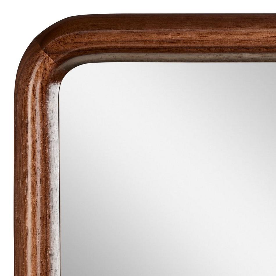 30" x 42" Sylvaine Rounded Rectangle Walnut Vanity Mirror - True Walnut, , large image number 3