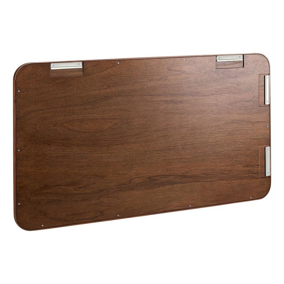 54" x 30" Sylvaine Rounded Rectangle Walnut Vanity Mirror - True Walnut, , large image number 2