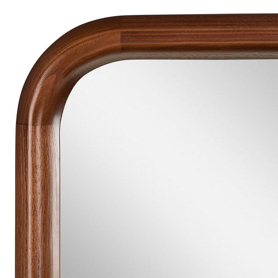 54" x 30" Sylvaine Rounded Rectangle Walnut Vanity Mirror - True Walnut, , large image number 3