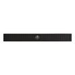 24" Patterned Linear Shower Drain - Matte Black, , large image number 2