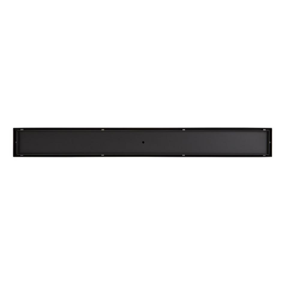 28" Tile-In Linear Shower Drain - Matte Black, , large image number 2