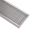 32" Patterned Linear Shower Drain - Polished Stainless Steel, , large image number 3