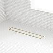 32" Tile-In Linear Shower Drain - Brushed Gold, , large image number 0