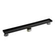 40" Tile-In Linear Shower Drain - Matte Black, , large image number 1