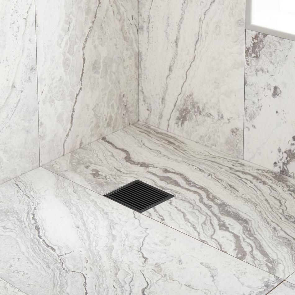 Patterned Square Shower Drain, , large image number 1